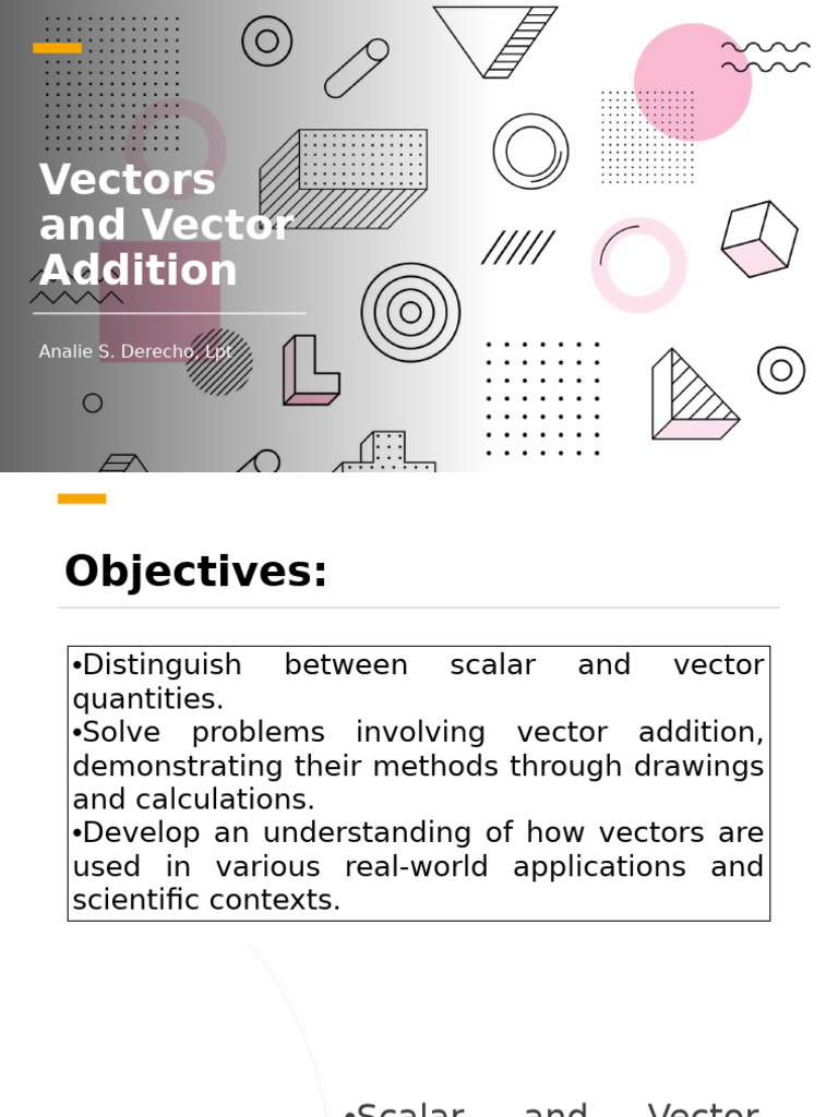 Understanding Vectors and Their Addition | PDF | Euclidean Vector ...