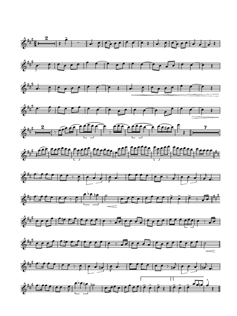 A La Saca Saxofón Contralto 2 | PDF