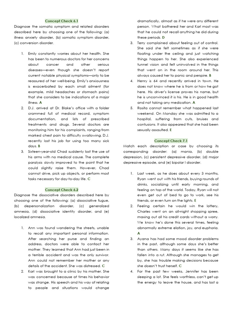 Ab Psych Concept Checks 6 15 | PDF | Substance Abuse | Stimulant