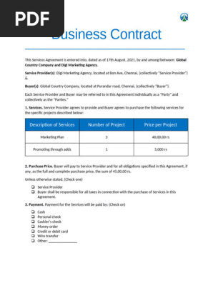 Business Contract