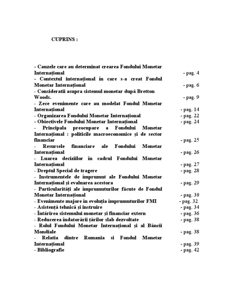 Fondul Monetar International | PDF