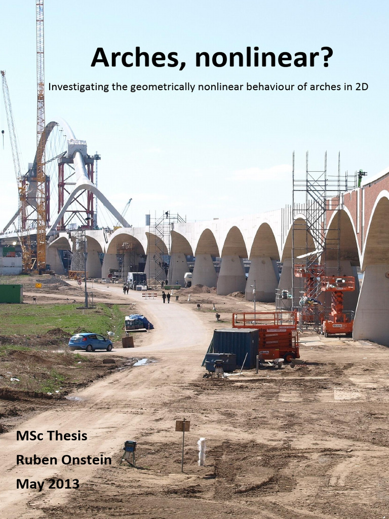 Nonlinear Behavior of 2D Arches Analysis | PDF | Buckling | Bending