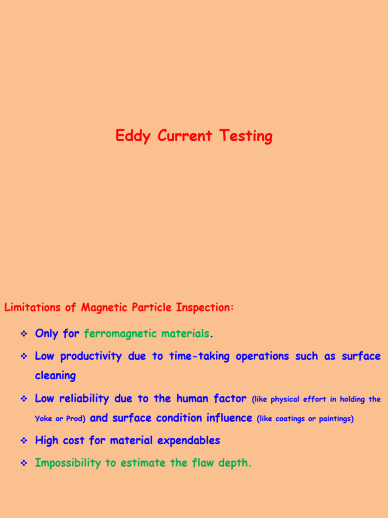 Eddy Current Testing Overview | PDF | Inductor | Inductance