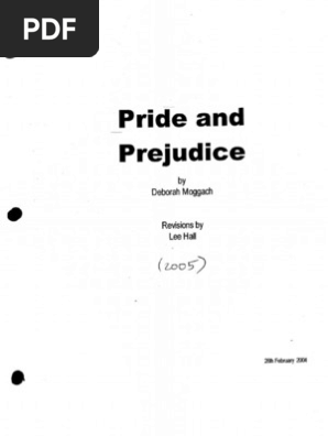 Pride Prejudice 05 Movie Script Jane Austen Adaptations Of Works