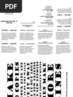 ANONG ZINE - manifesto foldie