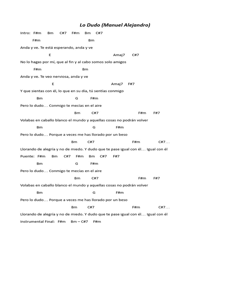 Letras Javier | PDF