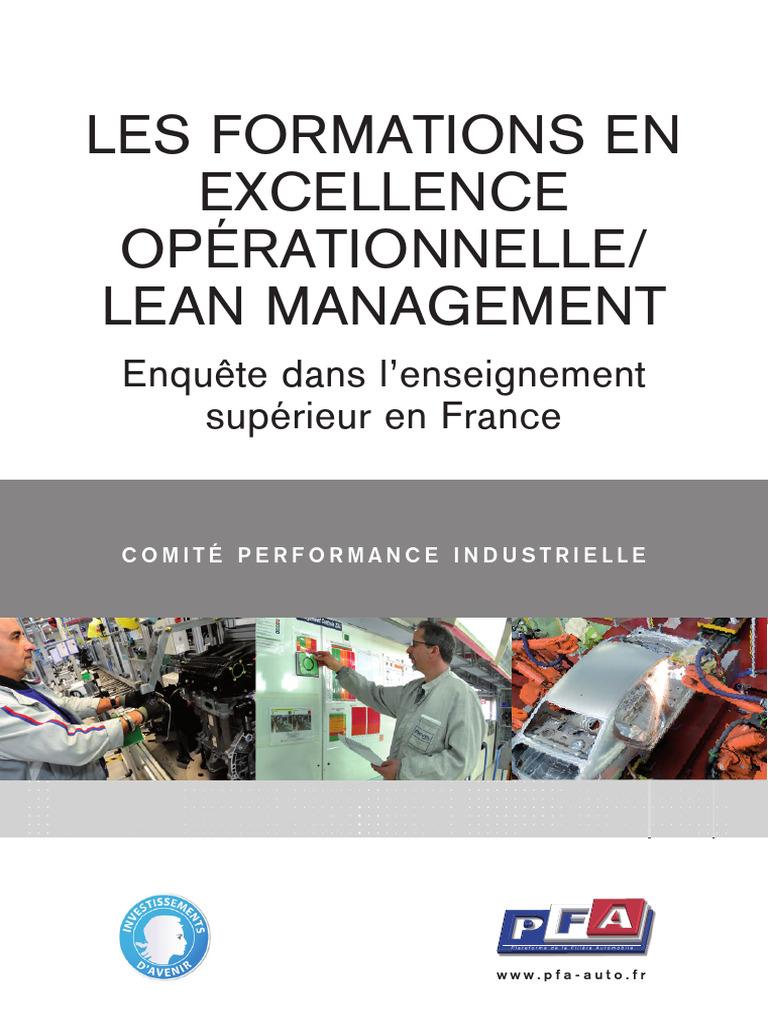 Formations Lean Management en France | PDF | Lean (production) | Six Sigma