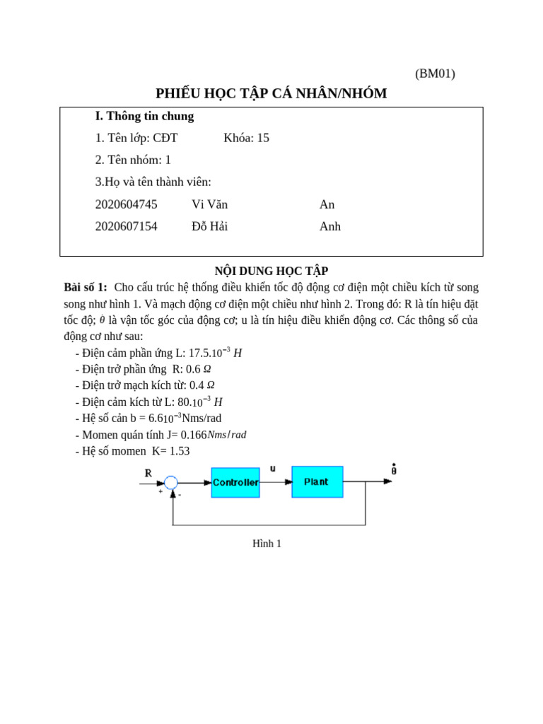 BTL MHH Nhom 1 | PDF