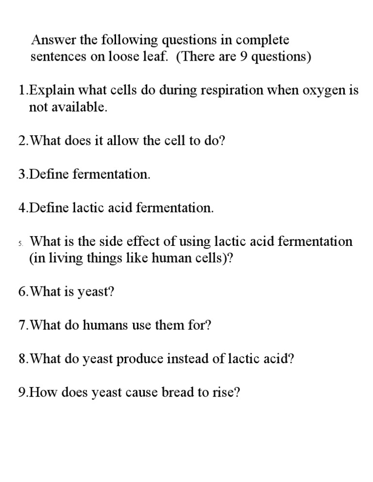 Fermentation Q&A Guide | PDF