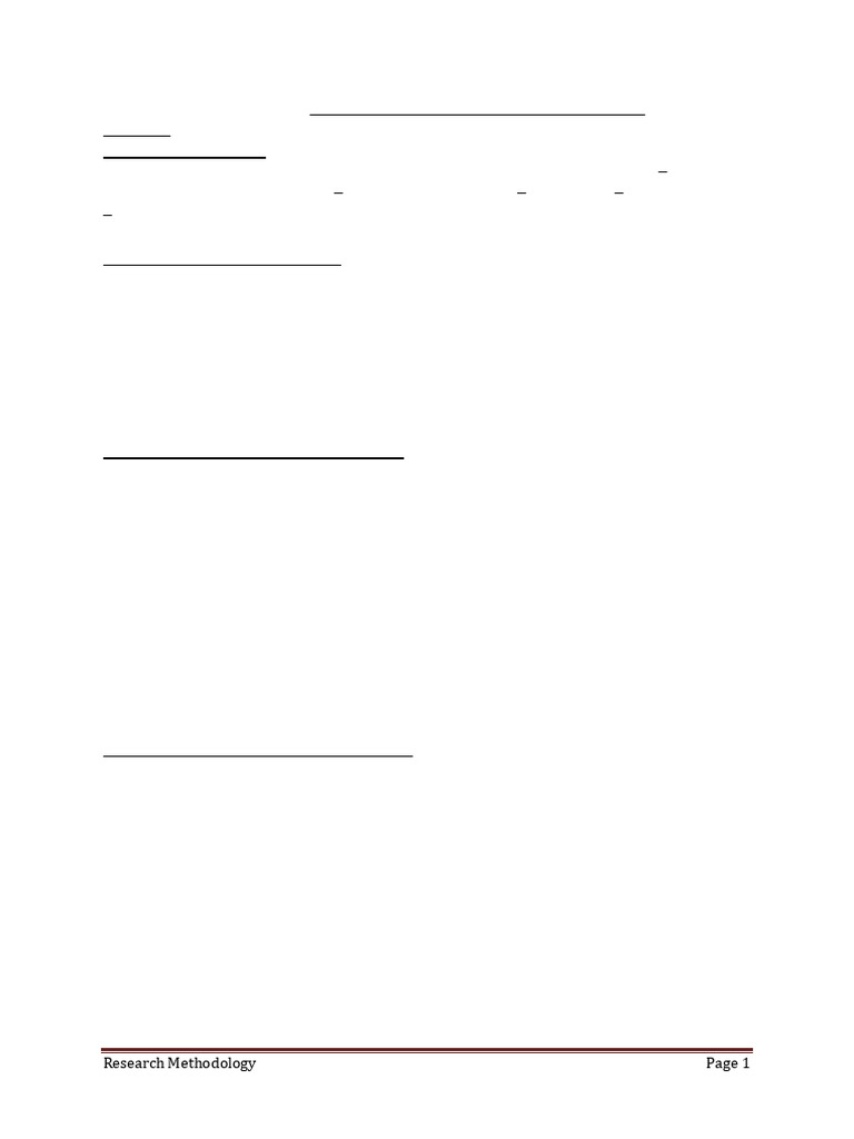 Research Methodology 1 Pdf Methodology Hypothesis