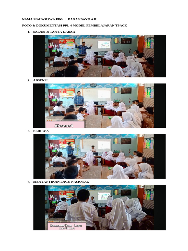 Dokumentasi PPL 4 TPACK Mahasiswa | PDF | Karier & Perkembangan