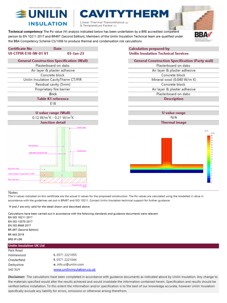 Ui Ctpir E18 Iw 01 V1 | PDF | Building Insulation | Thermal Insulation