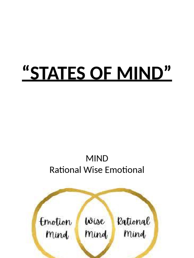Understanding DBT's Three Mind States | PDF | Thought | Mind