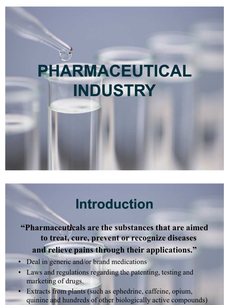 Pharmaceutical Industry Pdf