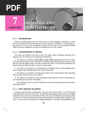 Orifices and Mouth Peices | PDF