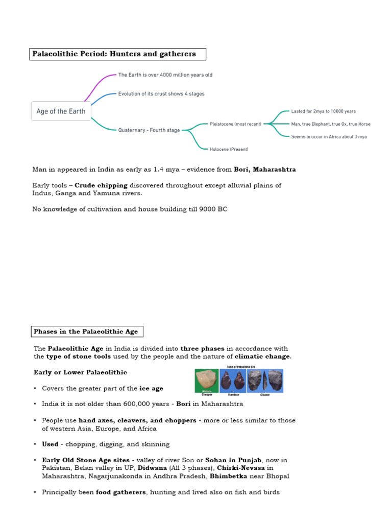Sources and Stone Age | PDF | Neolithic | Paleolithic