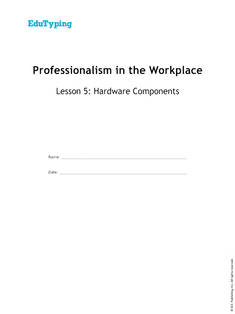 PRO Lesson 5 | PDF | Business | Computers