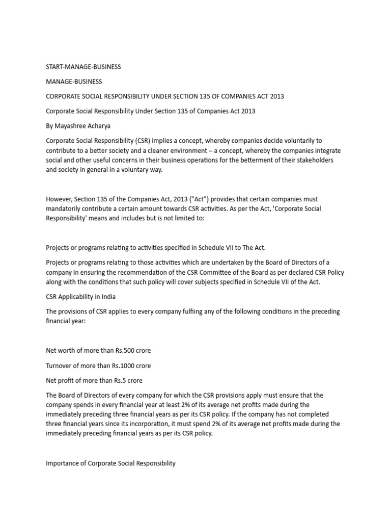 Csr cleartax in pdf