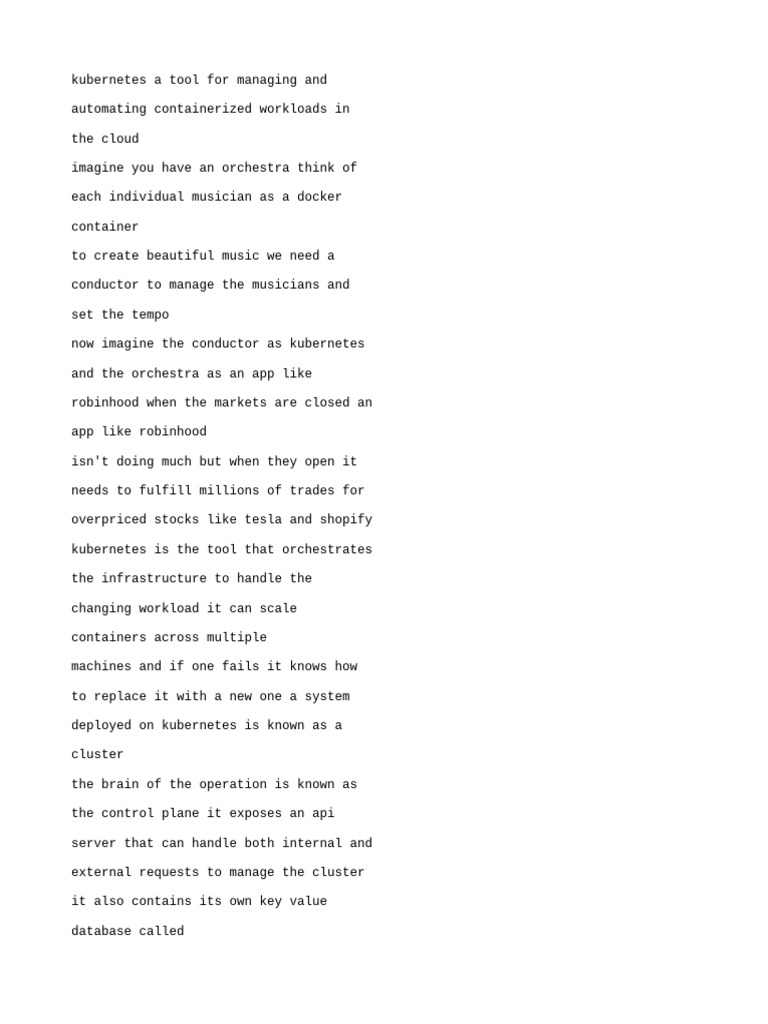 English Auto Generated Kubernetes Explained In 100 Seconds