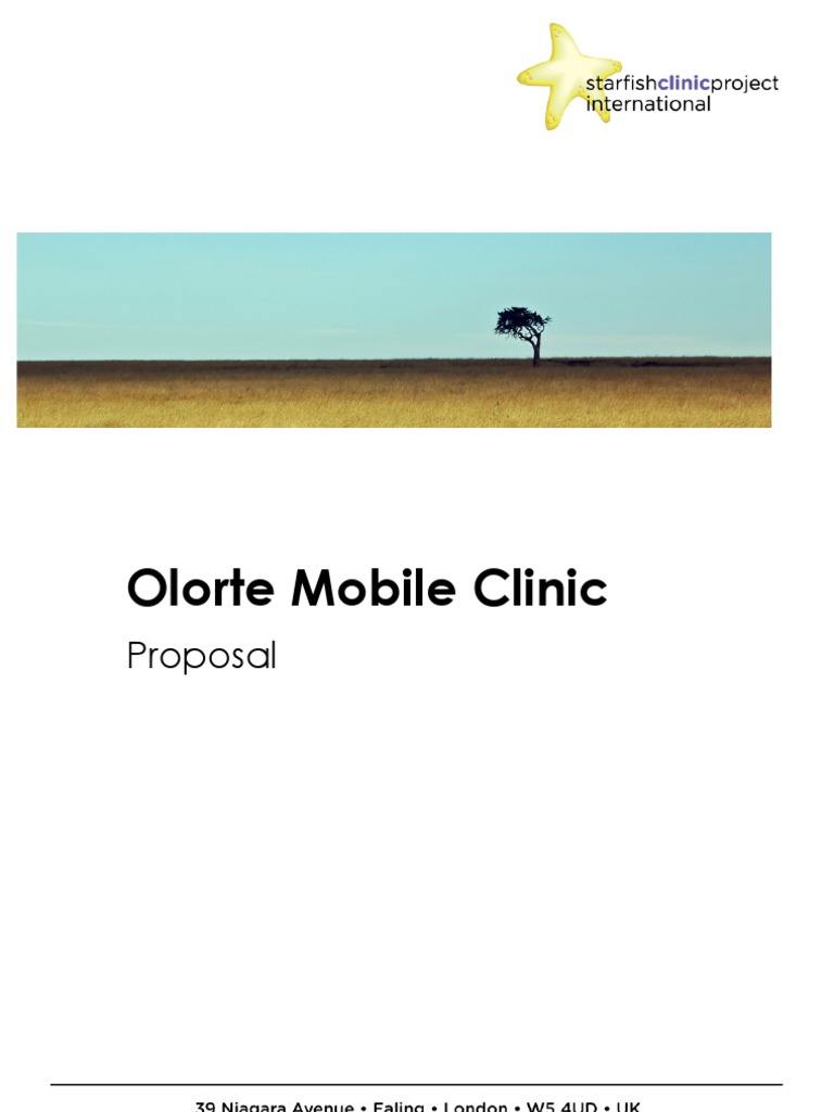 Olorte Mobile Clinic Project Proposal | PDF | Preventive Healthcare ...