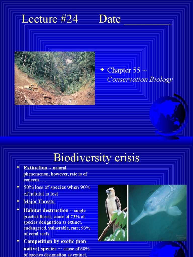 Conservation Biology: Biodiversity Crisis | PDF