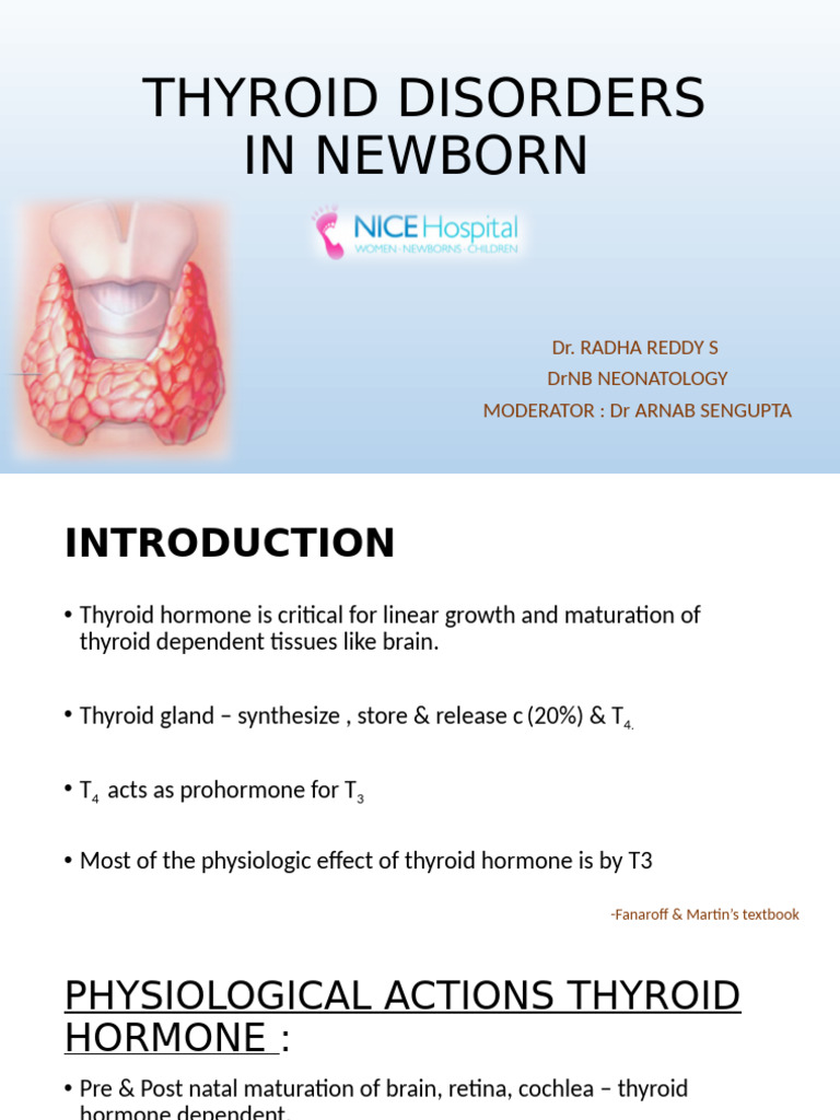 Thyroid Neonate | PDF | Thyroid Stimulating Hormone | Thyroid