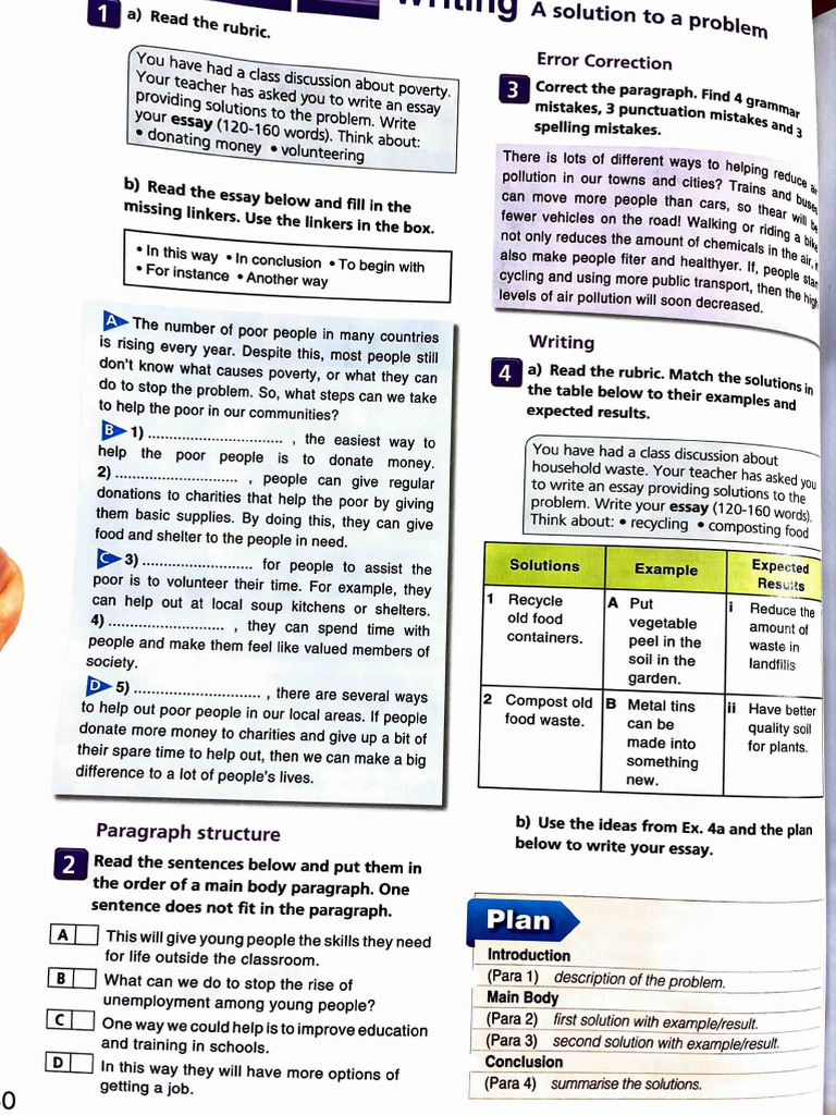 A Solution To A Problem Writing | PDF | Natural Environment ...