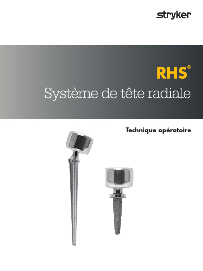 RHS - Radial Head System - FR | PDF | Appareil locomoteur