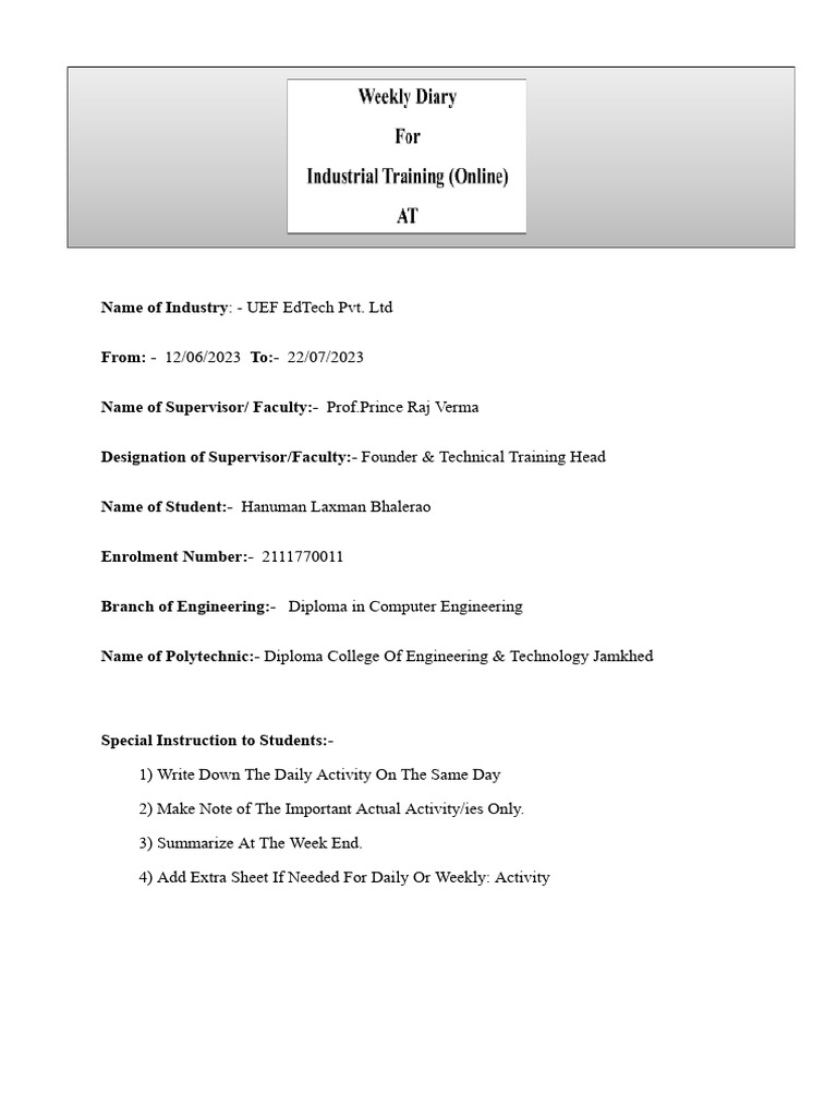 Android App Development Internship Report | PDF | Android (Operating ...