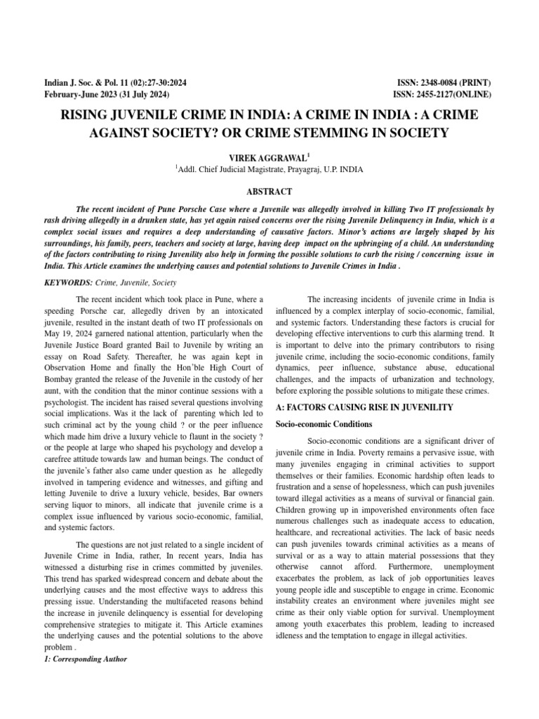 Vol 11_02_05 | PDF | Juvenile Delinquency | Violence