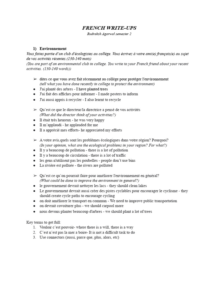 Rédaction de write-ups en français | PDF | Développement personnel