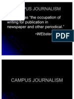 Intro To Mass Comm With Campus Journalism