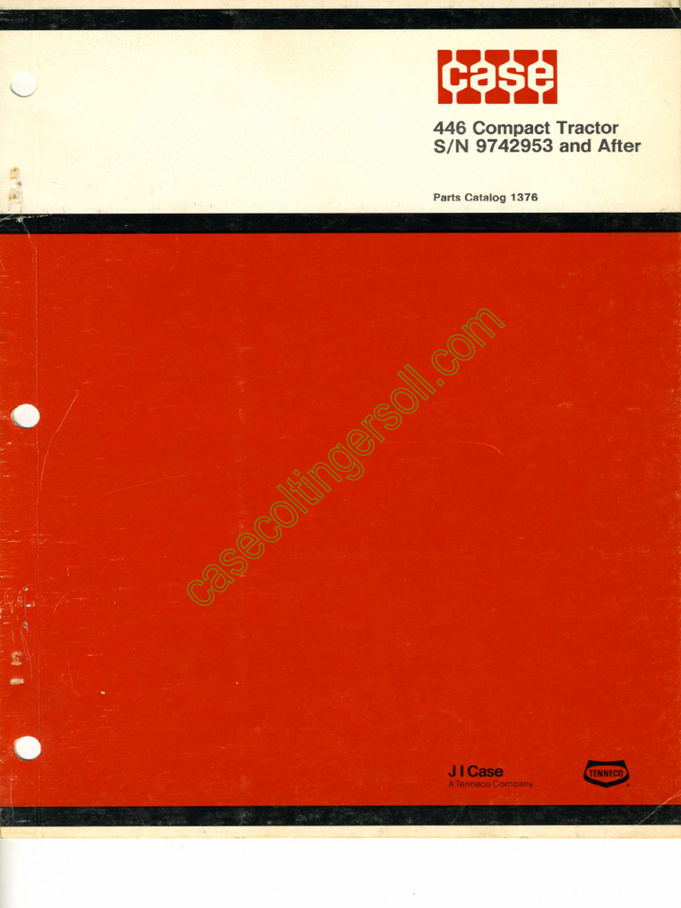 Case 446 Parts Manual 1376 - Watermarked | PDF