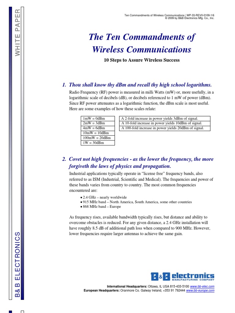 10 Laws of Wireless Equipment Antenna (Radio) Radio