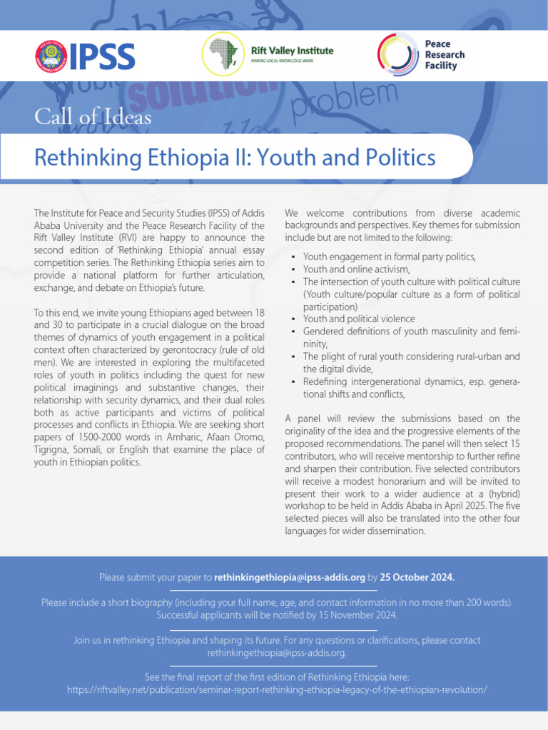 Youth Engagement in Ethiopian Politics | PDF | Ethiopia