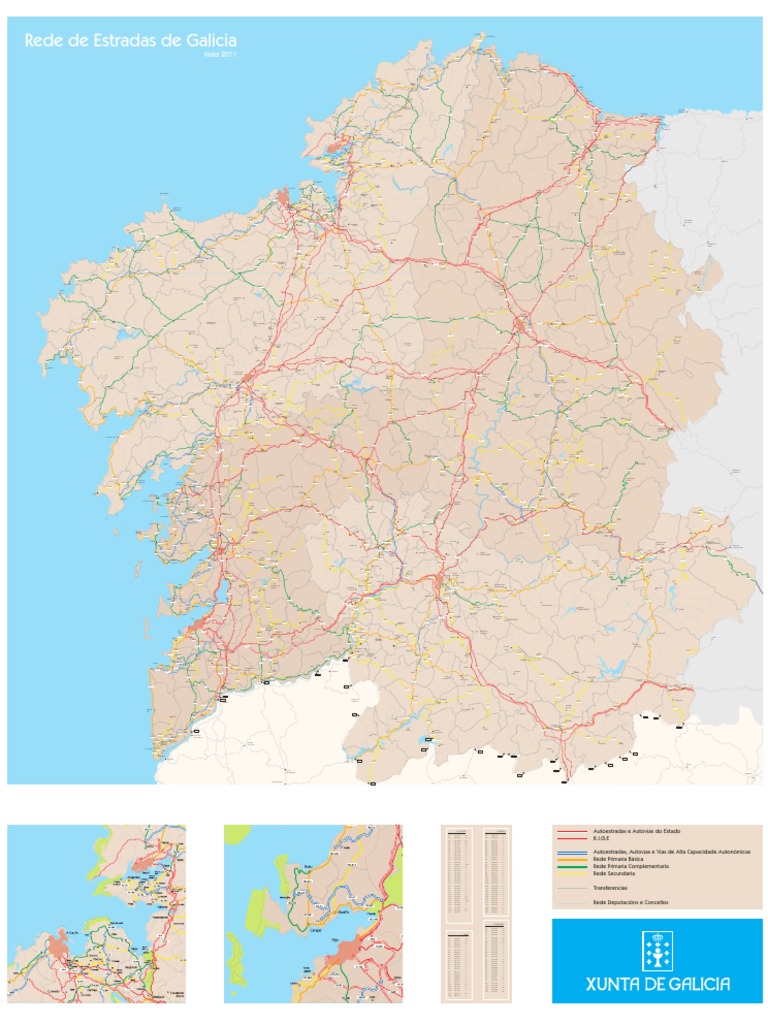 Mapa de Carreteras de Galicia PDF | PDF | Agitación