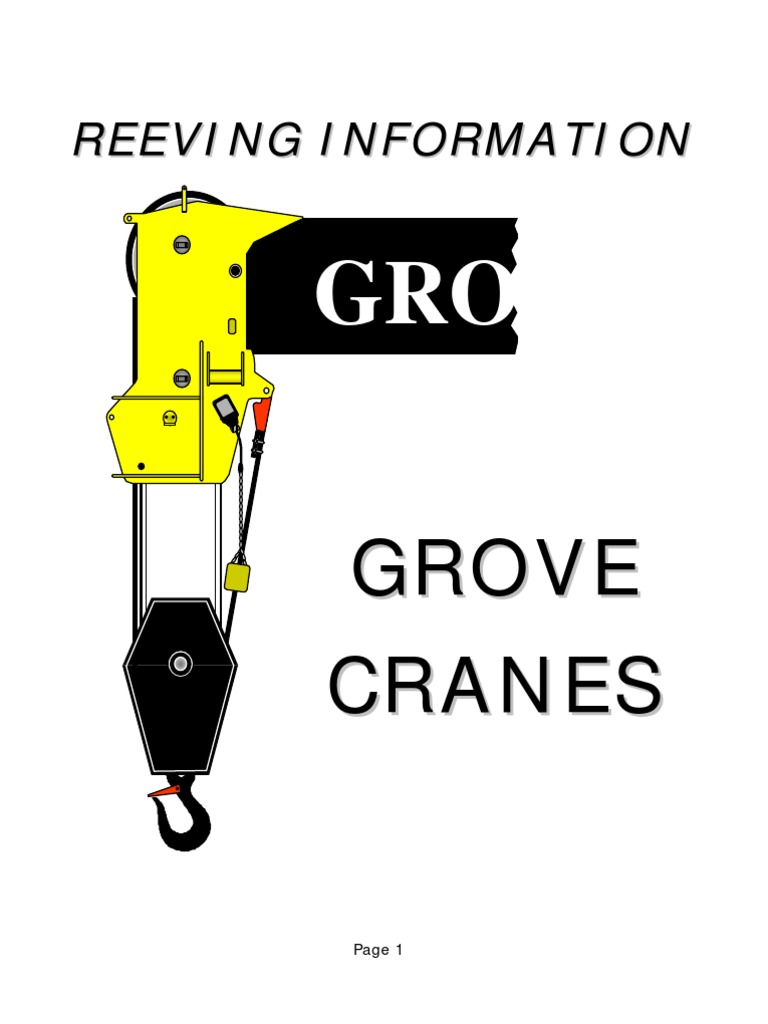 Crane Block Reeving Diagrams Guide | PDF | Crane (Machine) | Rope