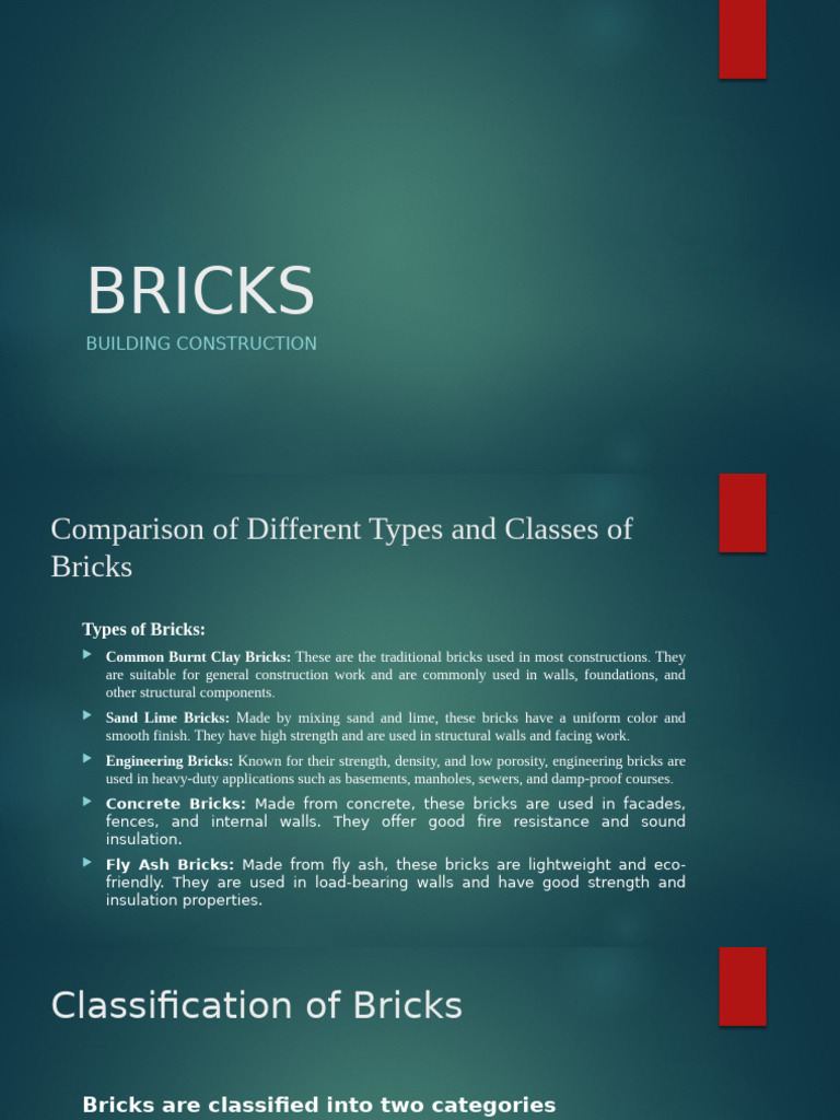 BRICKS | PDF | Brick | Concrete
