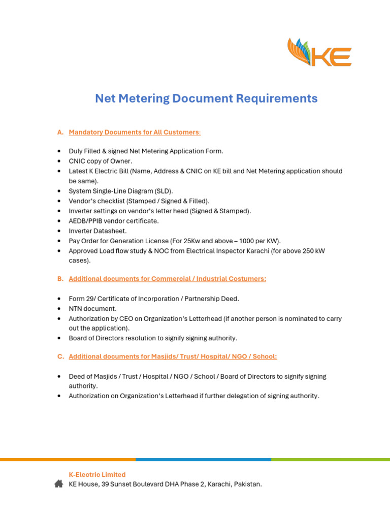 Required Documents | PDF