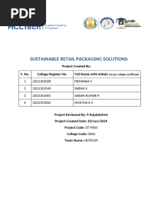 Sustainable Retail Packaging Solutions