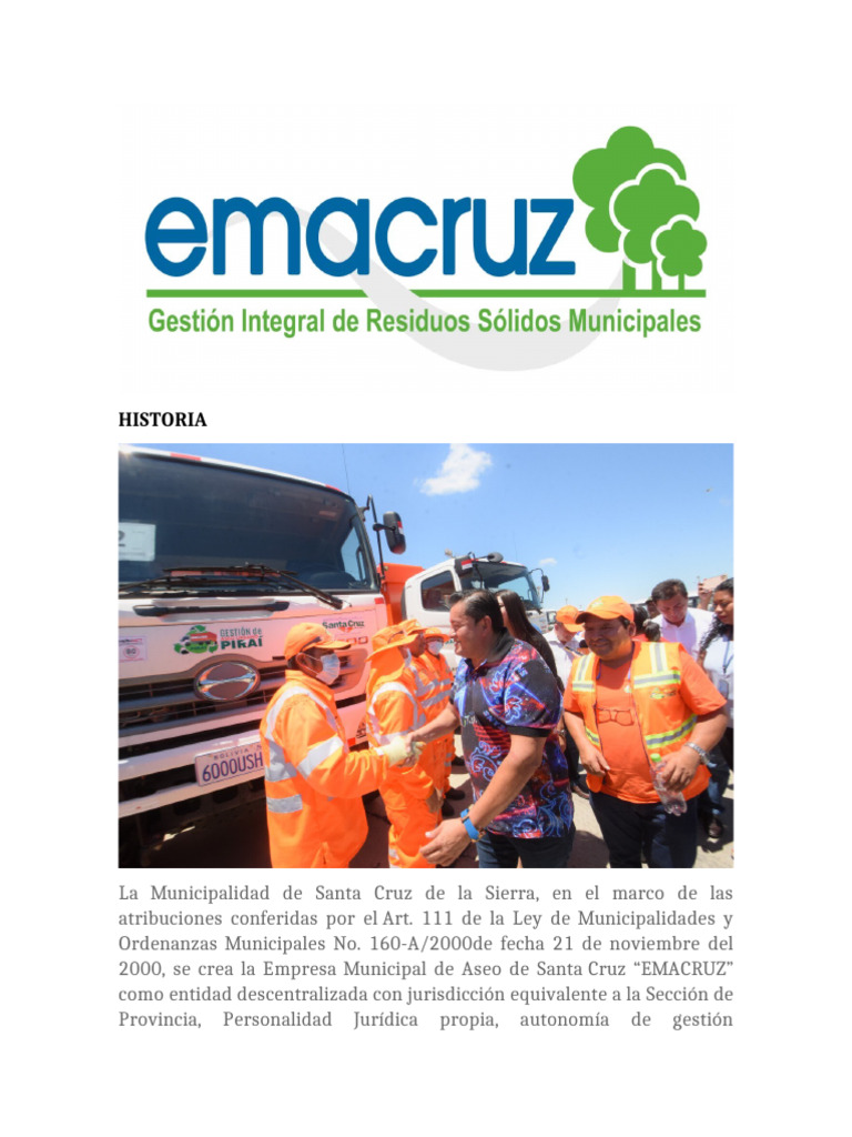 Gestión de Residuos en Santa Cruz | PDF | Residuos | Reciclaje
