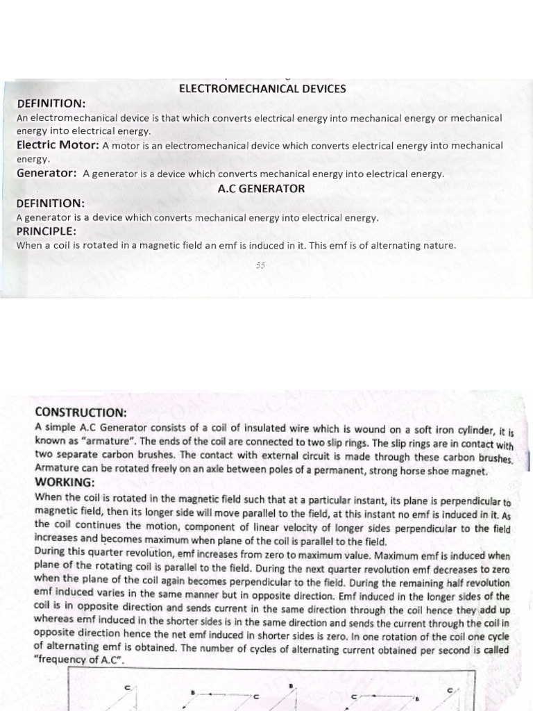 AC Generator (Unit 19) | PDF