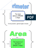 Area and Perimeter Posters