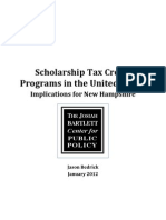 Scholarship Tax Credit Programs Analysis