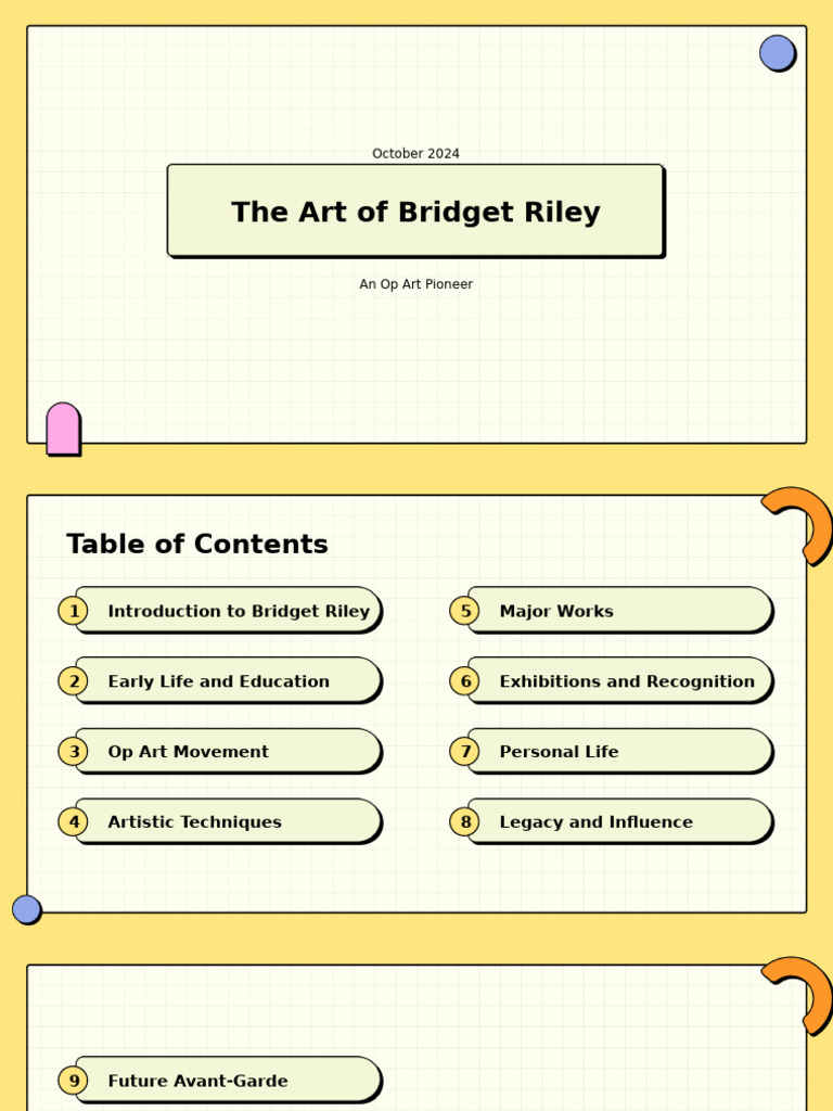 Op Art Pioneer: Bridget Riley | PDF | Liberal Arts Education | The Arts