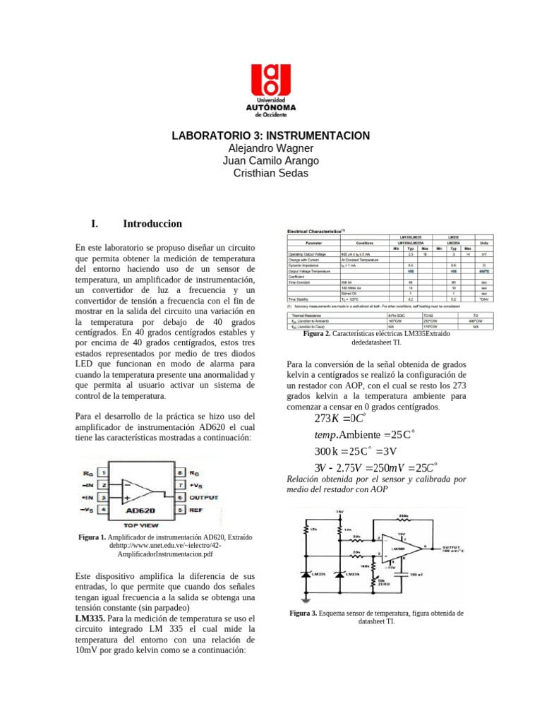 Laboratorio 3 | PDF | Sensor | Diodo emisor de luz