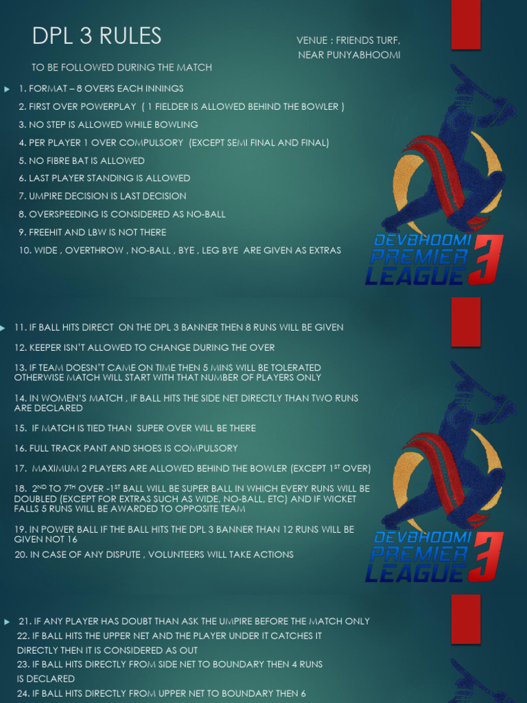 Dpl3 Rules | PDF