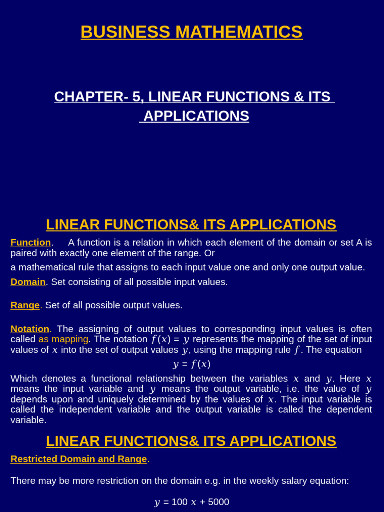 Chapter 5 Applied Maths Updated 10102024 085302pm | PDF | Depreciation ...
