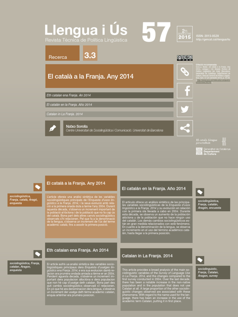 Catala Franja 2014 | PDF