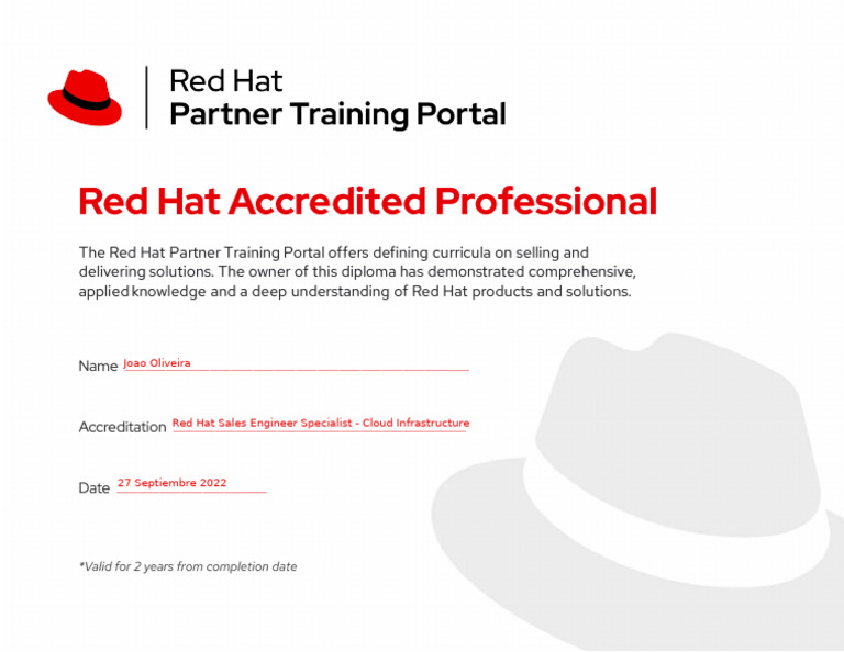 Course - Certificate Red Hat Open Stack Cloud Infraestructure | PDF